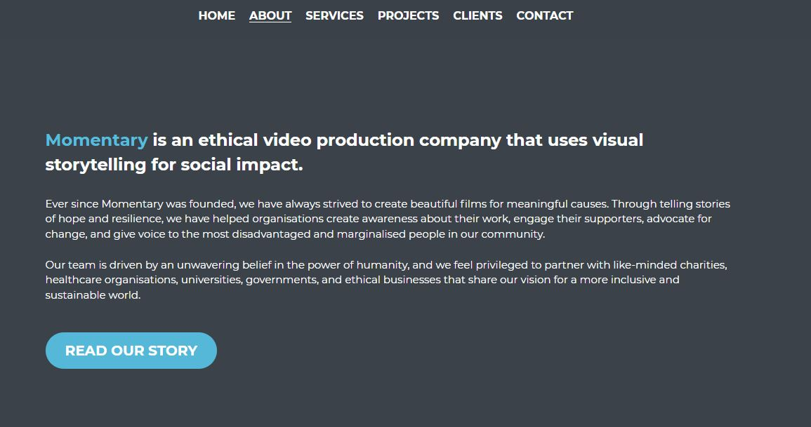 Momentary website Momentary website